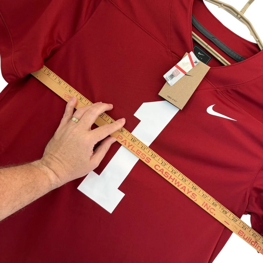 Nike Alabama Crimson Tide Men Medium Football Jersey 1 Red Dri-FIT NC2F-08A1 NEW